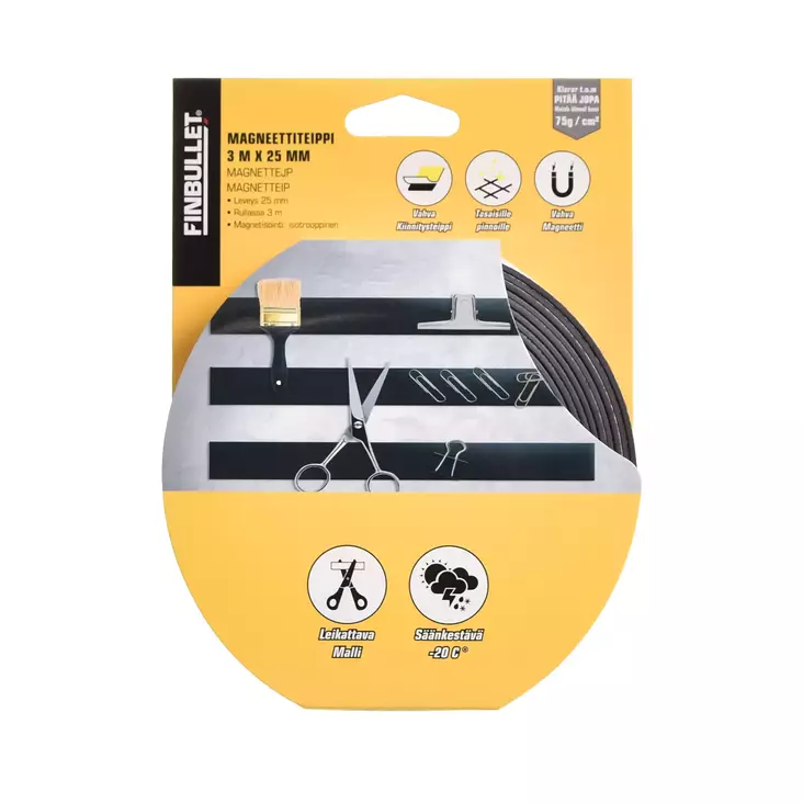 Magneettiteippi 3 m x 25 mm - Teipit - 6438152023112 - 1