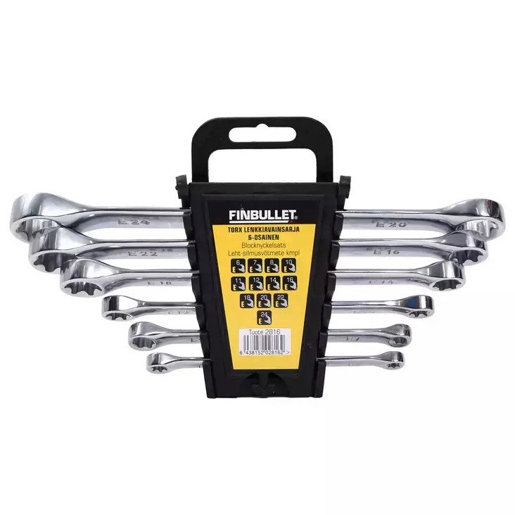 Torx-lenkkiavainsarja 6-os. CrV - Kiintolenkkiavaimet - 6438152028162 - 1