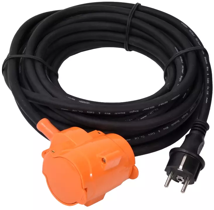 Kempten Jatkojohto 10 m, 3 x 2,5 mm², 2-osainen - Jatkojohdot - 6438152084892 - 1