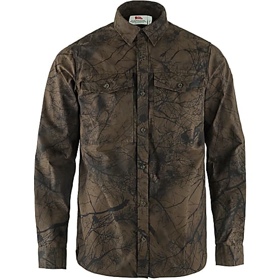Fjällräven Värmland G-1000 Shirt Dark Olive Camo - Retkeilyasusteet - 7323450642792 - 1