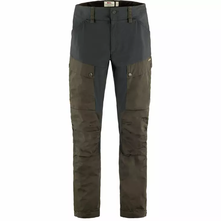 Fjällräven Keb Trousers M Regular Dark Olive-Dark Grey - Retkeilyasusteet - 7323450989132 - 1