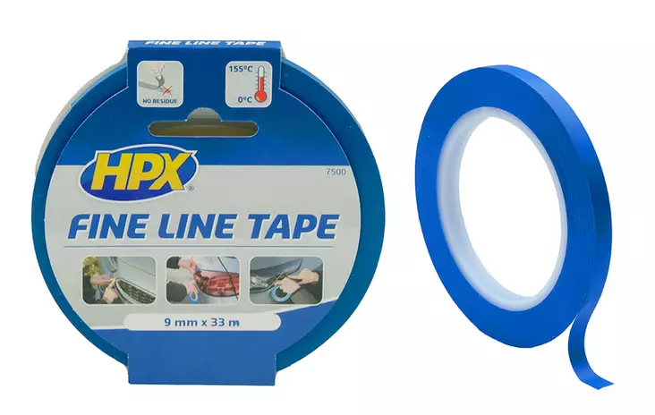 Rajausteippi "liekkiteippi" 6mm x 33m - Teipit - 8711347114672 - 1