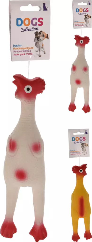 Koiran lelu lateksikana 25 cm - Lemmikkilelut - 8721037033862 - 1