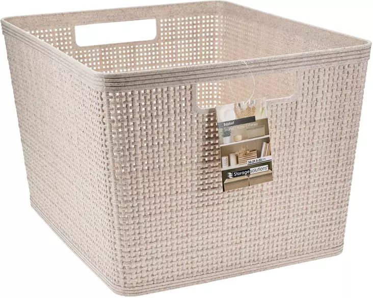 Säilytyskori Beige 35x20x22 cm - Laatikot ja korit - 8721037325752 - 1