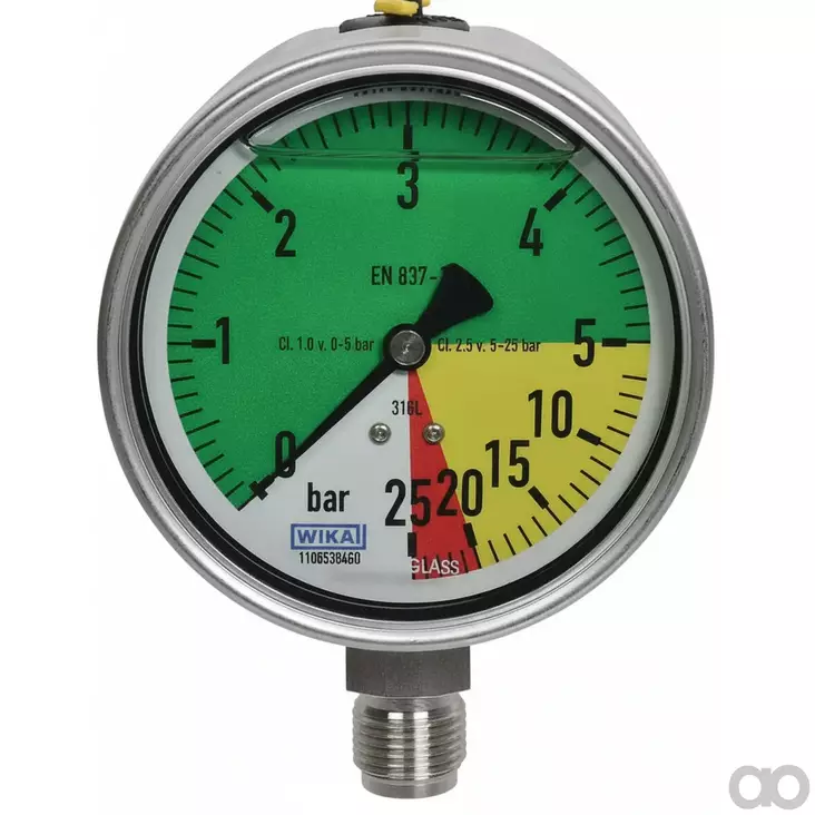 Manometri Ø100 mm 0–5/25 1/2" - Painemittarit - MA100052512 - 1