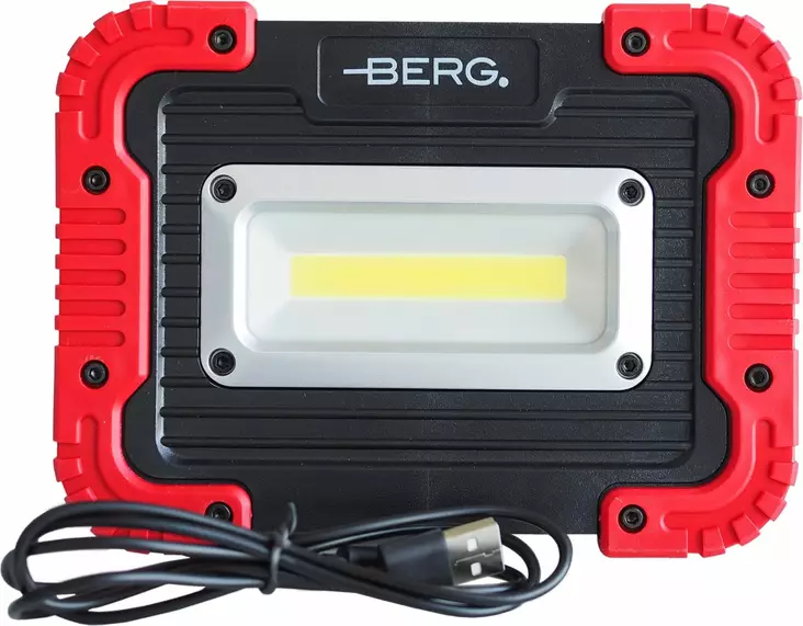 Berg Työvalo ladattava 10W COB 1000lm - Työmaavalaisimet - 6418536010402 - 1