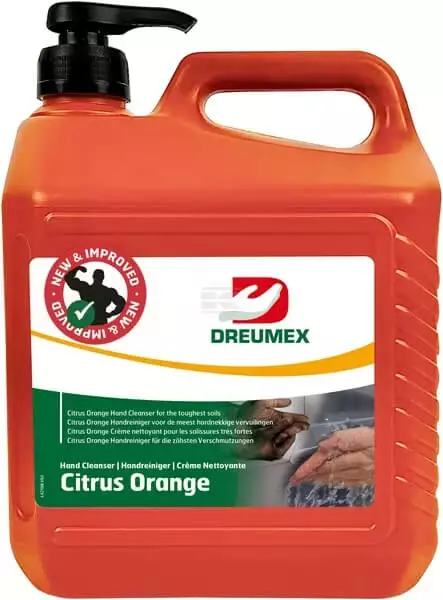 Dreumex Citrus Orange käsienpesuaine 3,8 ltr - Tarvikkeet navettaan - 8712602004882 - 1