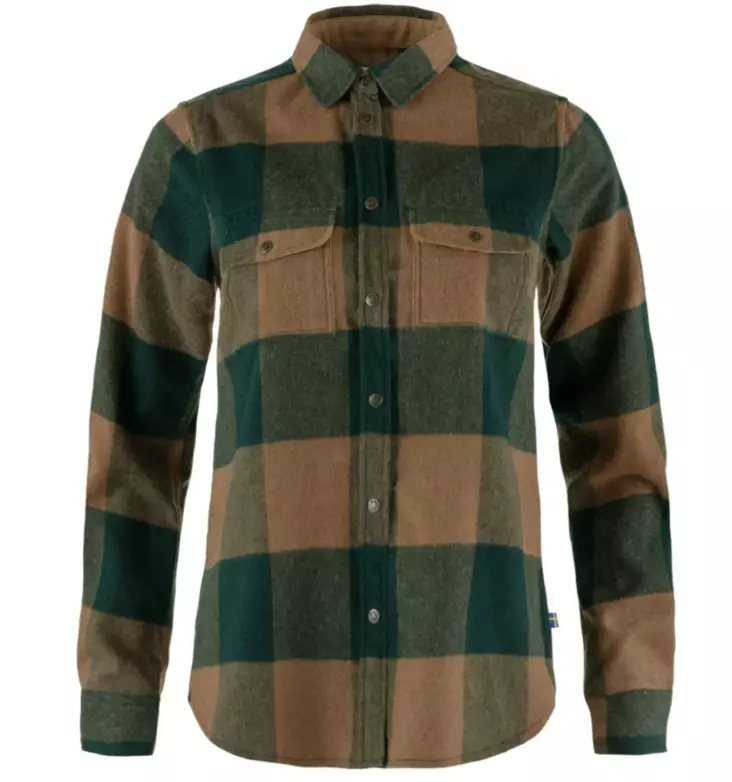 Fjällräven Canada Shirt W Deep Patina - Buckwheat Brown - Retkeilyasusteet - 7323450935382 - 1