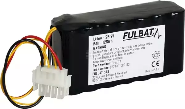 Fulbat FL-AL02 25,2 V 5 Ah akku robottiruohonleikkuriin - Robottiruohonleikkurin varaosat - FB560602 - 1