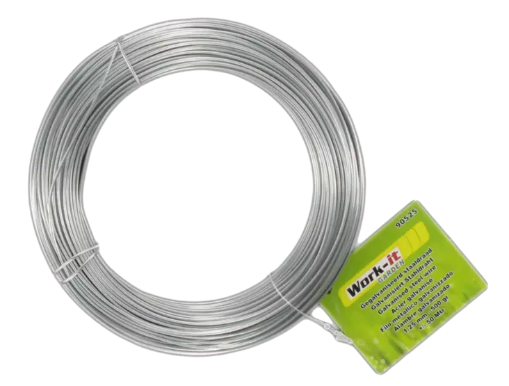 Galvanoitu teräslanka 1,25mm +/- 50m - Aitanauhat ja -langat - 8714892905252 - 1