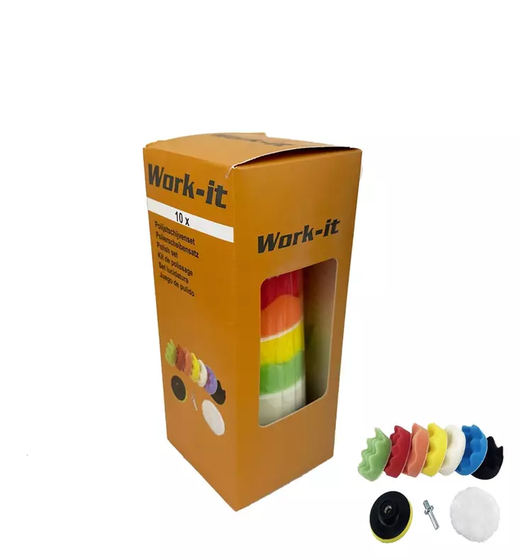 Kiillotussarja 75mm 10os. - Autopuolen kiillotustarvikkeet - 8714892840102 - 1