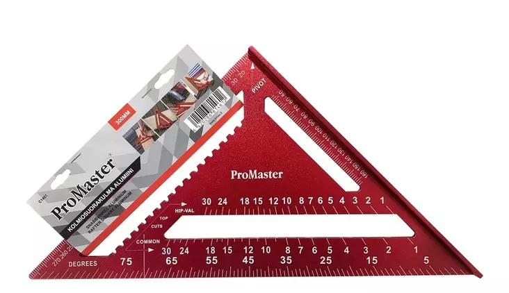 Kolmiosuorakulma alu 300mm - Muut mittausvälineet - 6420286814612 - 1