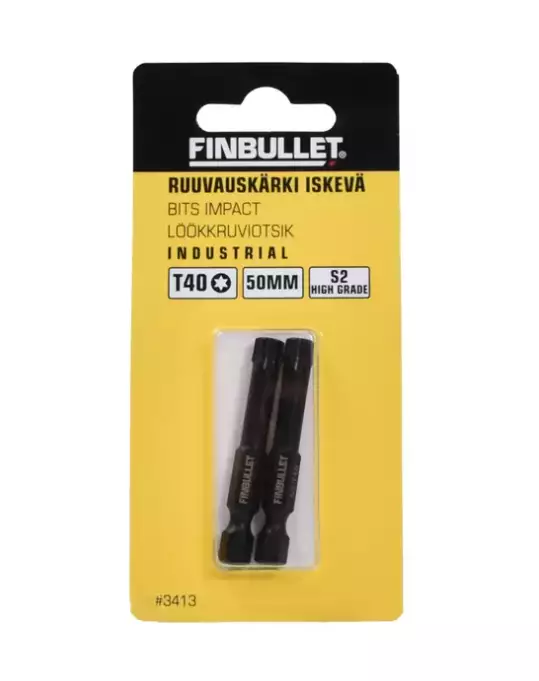 Konekärki T40*50mm 2kpl - Ruuvauskärjet ja -sarjat - 6438152034132 - 1