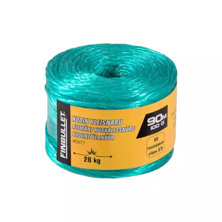 Kotinaru 100g 90m PP vihreä - Narut, köydet - 6438152054772 - 1