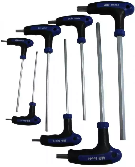 Kuusioavainsarja T-kahvalla 7-os. - Kuusiokoloavaimet - 6430074695262 - 1