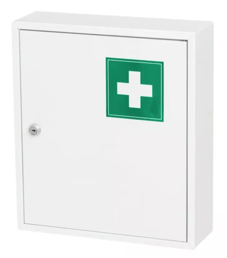 Lääkekaappi teräs 32x36 cm - Muut itsehoitotuotteet - 6410413060012 - 1