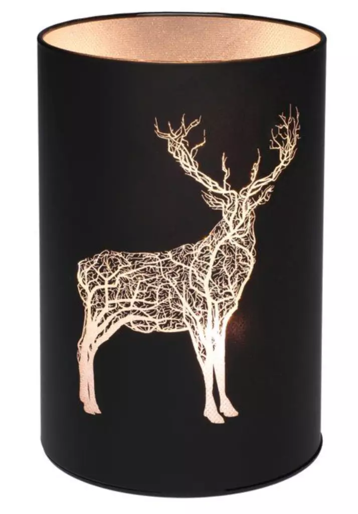 Lasikoriste LED-valoilla poro - Tunnelmavalot - 6410413217102 - 1