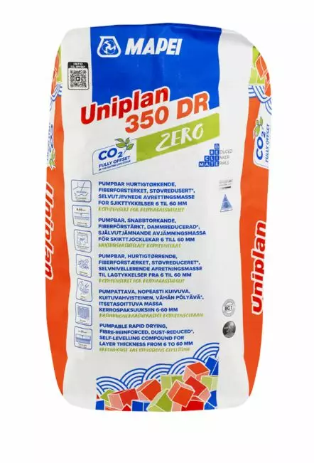 Lattiatasoite Uniplan 350 DR Zero 20 kg - Tasoitteet - 8022452222672 - 1