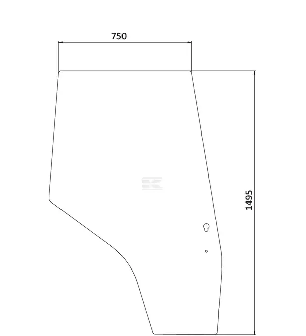 Ovilasi oikea, sopii MF - Ohjaamo ja kori - 8716106832682 - 1