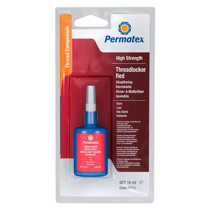Permatex luja kierrelukite punainen 10ml - Autokemikaalit - 8410410271112 - 1