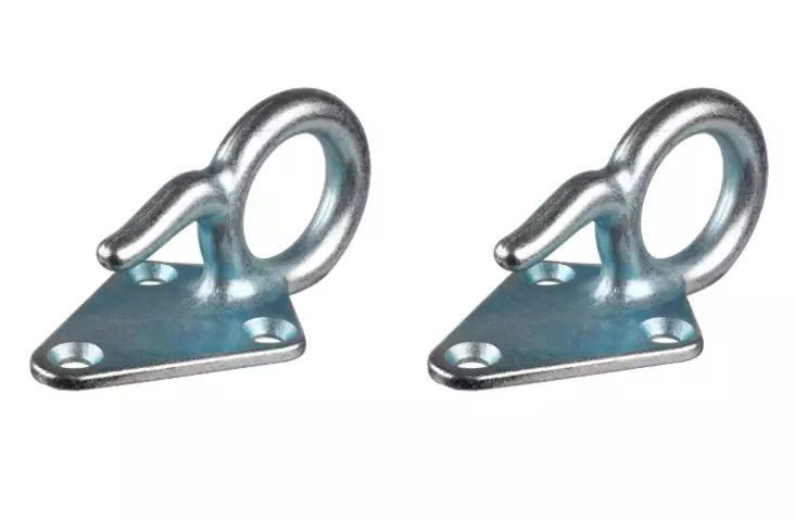 Rengaskoukku 4,5x7cm 2kpl - Silmuruuvit, s-koukut ym. - 6438152035092 - 1