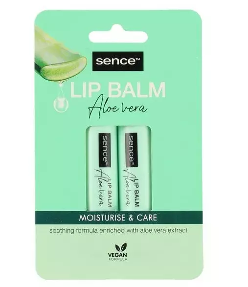 Aloe Vera huulivoide 2 kpl/pkt - Kosmetiikka - 8720143122262 - 1