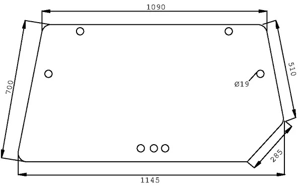Takalasi, ylempi (Deutz-Fahr 04363898) - Ohjaamon lasit - 3660980005722 - 1