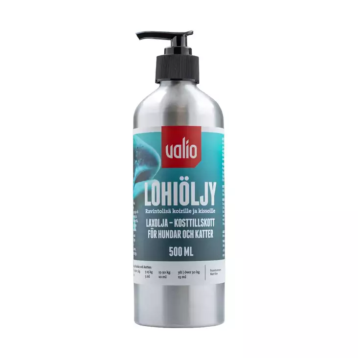 Valio lohiöljy 500 ml - Koiranruoka - 6438347016172 - 1