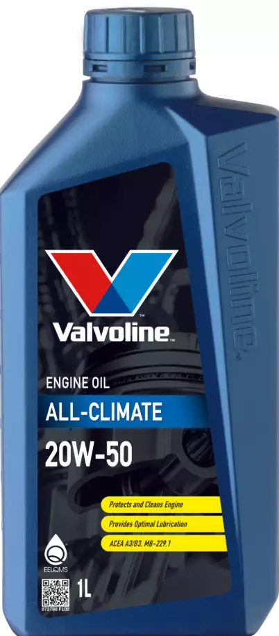 Valvoline All Climate 20W-50 moottoriöljy 1L - Autokemikaalit - 8710941022512 - 1