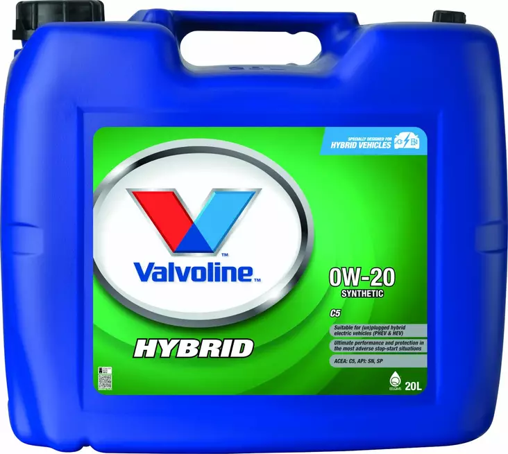 Valvoline Hybrid C5 0W-20 moottoriöljy 20 l - Moottoriöljyt - 8710941032832 - 1