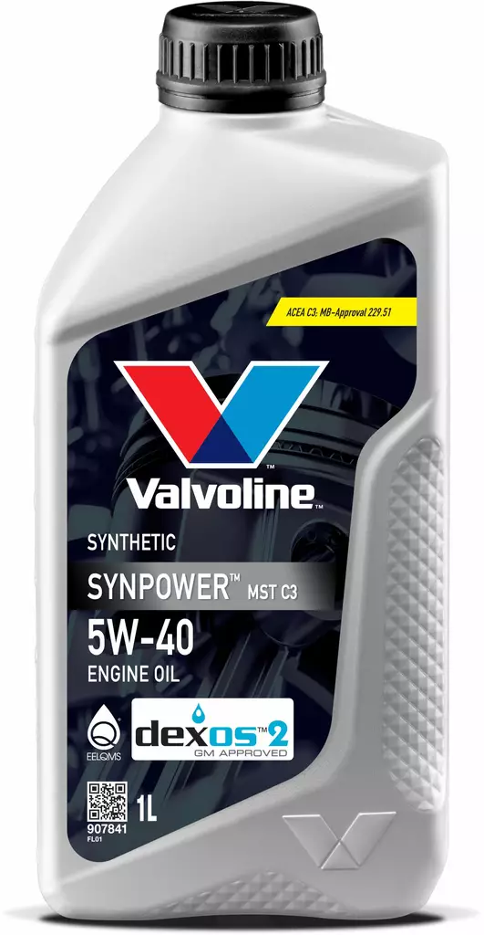 Valvoline SynPower MST C3 5W-40 moottoriöljy 1 l - Moottoriöljyt - 8710941013732 - 1