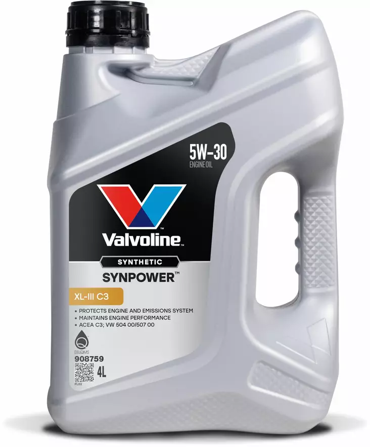 Valvoline SynPower XL-III C3 5W-30 moottoriöljy 4 l - Moottoriöljyt - 8710941018652 - 1