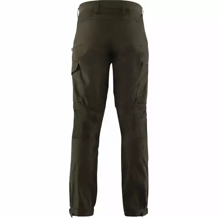 Fjällräven Kaipak Trousers M Dark Olive LONG - Retkeilyasusteet - 7323450581923 - 2