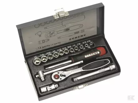 Hylsyavainsarja 1/4" 16-os. - Hylsyt ja -sarjat - 8716106939763 - 1