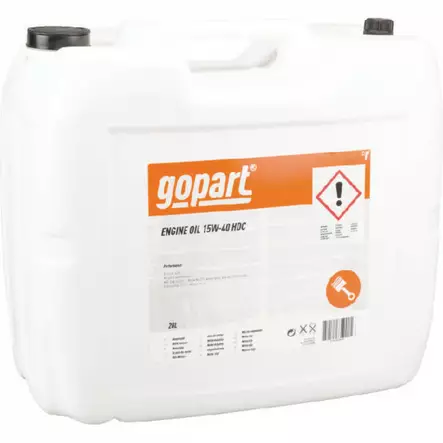 Moottoriöljy Gopart 15W-40 HDC 20 ltr - Moottoriöljyt - 8716106136353 - 1