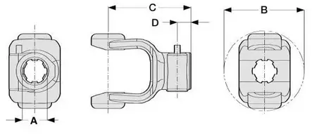 Pikalukitushaarukka 1 3/4" - 6, Comer T80/V80 - Haarukat - 5700033040473 - 2