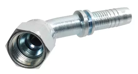 Puristettava liitin DN13 3/4" UNF naaras/uros 45° - Hydrauliikka - 8719593101453 - 1