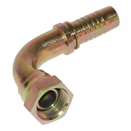 Puristettava liitin DN25 1" BSP naaras/uros 90° - Hydrauliikka - 8719607089463 - 1