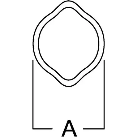 Ulompi profiiliputki, GoPart L21, 1 m - Profiiliputket - 8716106640683 - 2