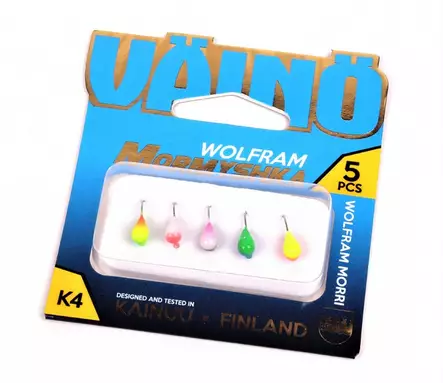 Väinö Drop #5 5kpl lajitelma supervärit - Mormyskat ja värikoukut - 6438212101453 - 1