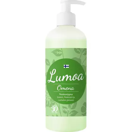 Lumoa nestesaippua omena 500 ml - Kosmetiikka - 6419642362003 - 1