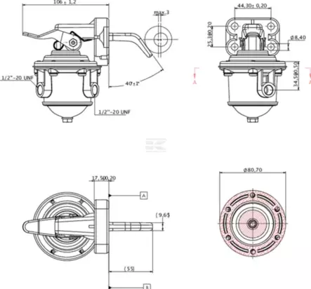 Polttoainepumppu Perkins - Muut traktoritarvikkeet - 8716106064823 - 2