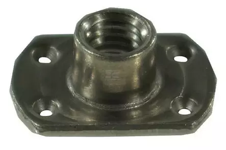 Hitsausmutteri laipalla musta M8 - Pultit ja mutterit, metrinen kierre - 8716106682843 - 1