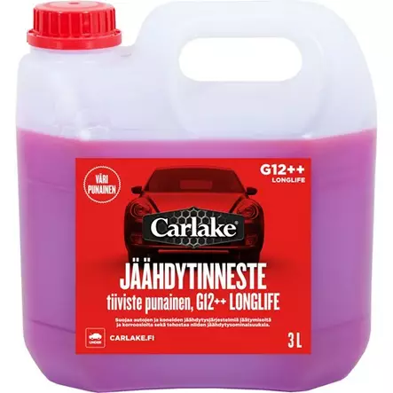 Jäähdytinneste punainen G12++ 3 litraa - Autokemikaalit - 6417196787013 - 1