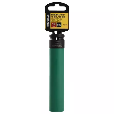 Konehylsy 1/2" 19mm 150 mm long Cr-Mo Green - Hylsyt ja -sarjat - 6438152036563 - 1