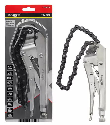 Lukkopihdit ketjulla 480 mm - Pihdit ja leikkurit - 6420286914503 - 1