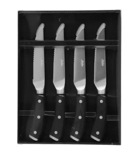 Maku Pakka Wood pihvi/ pizzaveitset 4 kpl - Veitset, sakset, leikkurit - 6410416078373 - 2