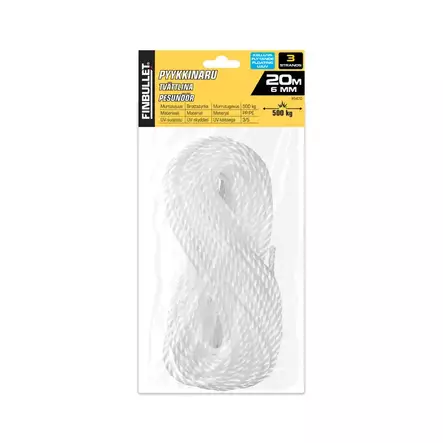 Pyykkinaru PVC 3mmx 25m - Pyykkäys - 6438152054703 - 2