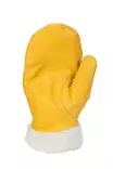 Nahkarukkaset teddyvuorilla keltainen - Työkäsineet - 6418326310583 - 1