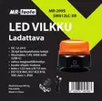 LED vilkku 12/24V, E57 ECE R65/10, magn.+ kaukosäädin - Huomiovalot ja majakat - 6430074697983 - 3